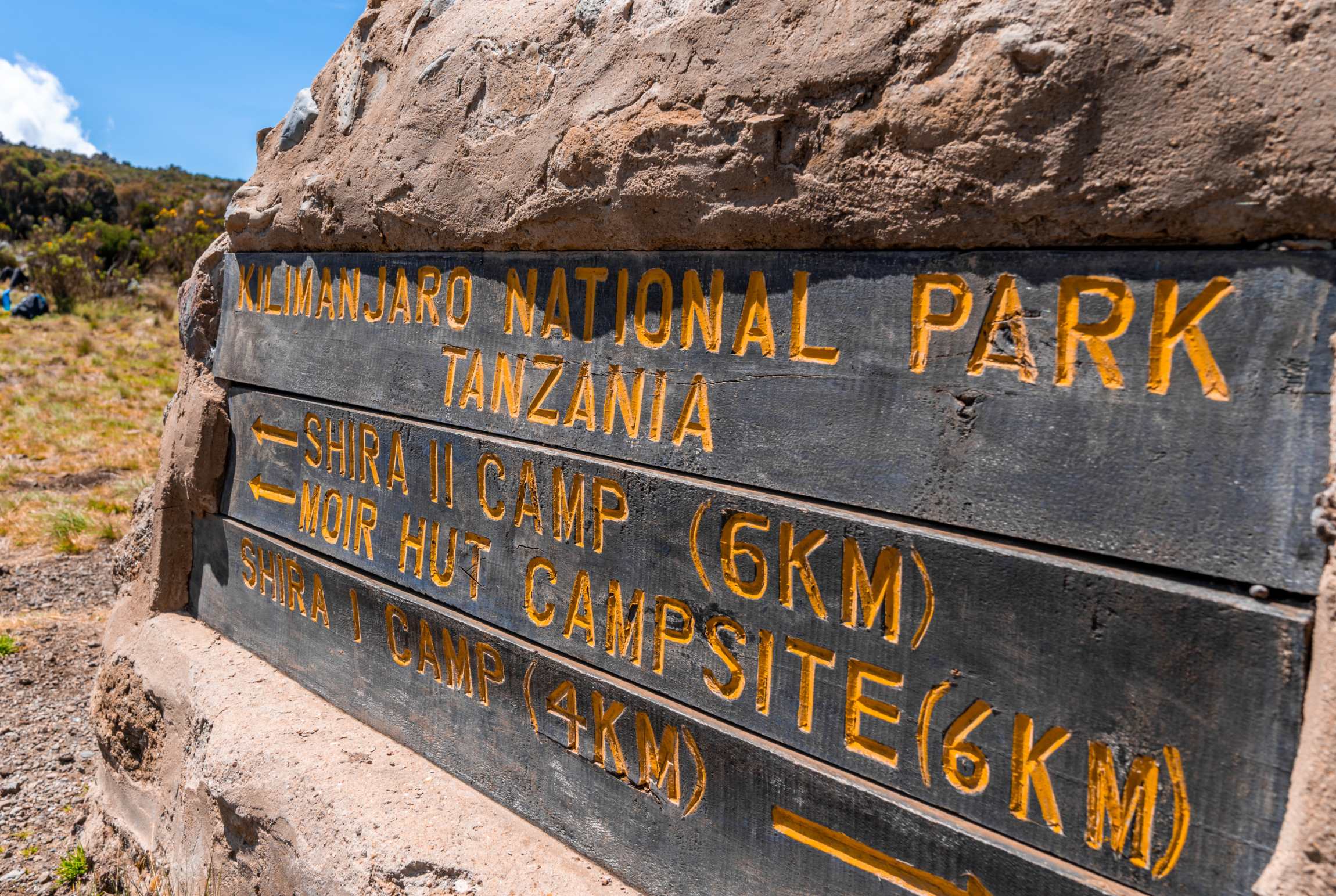 Machame route 7 days, day 2: Machame Camp (3,000m/ 9,875 ft) to Shira Camp (3,840m/ 12,600 ft)