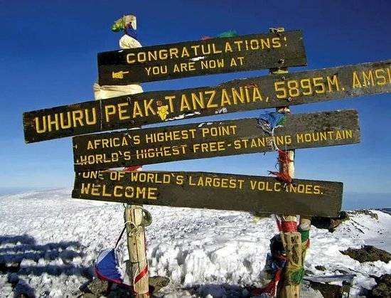 Marangu Route 5 days, day 4: Kibo Huts (4,700 m/ 15,419 ft) - Uhuru Peak (5,895 m/ 19,340 ft) - Horombo Huts (3,720 m/ 12,204 ft)