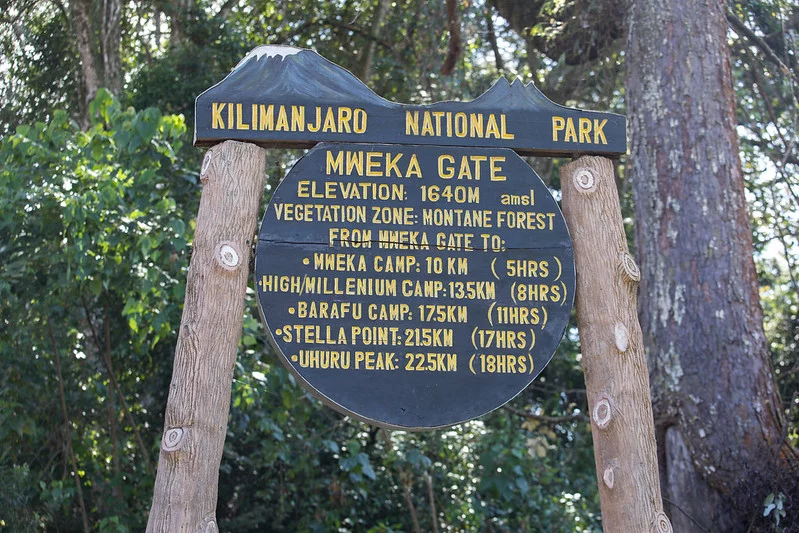 Northern Circuit day 8: Millenium Camp (3720 m) to Mweka Gate (1830 m) - to the hotel