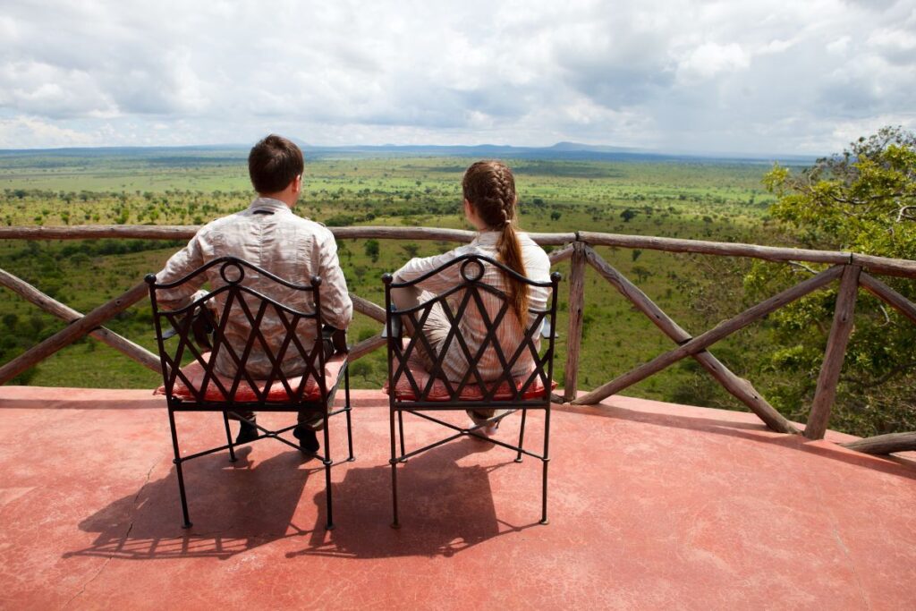 Children on a holiday in Tanzania