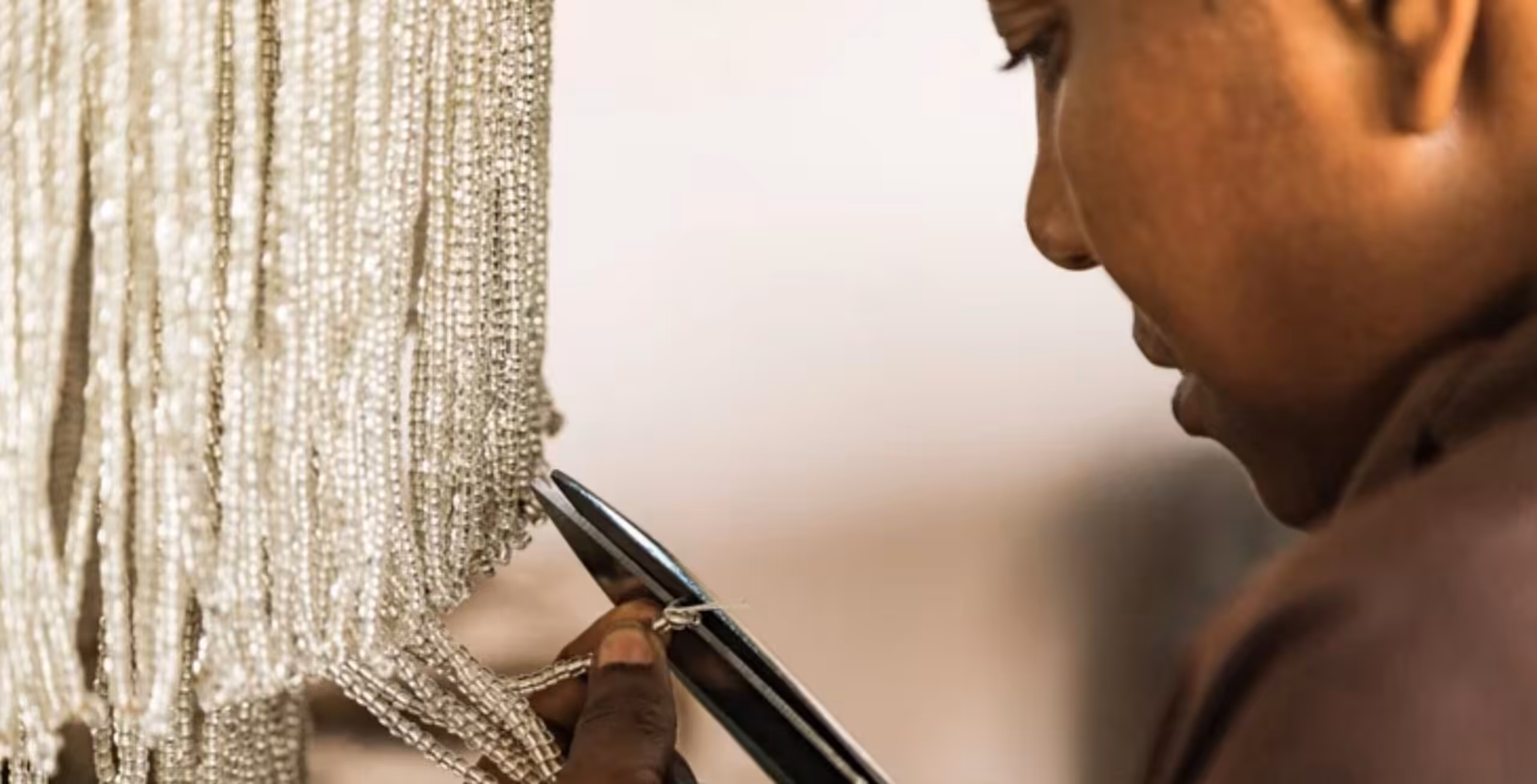 Jewelry making workshop at Shanga