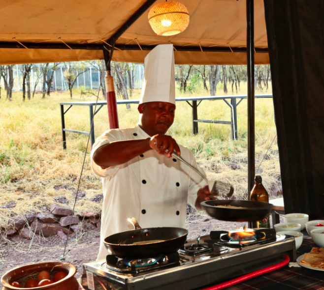 Breakfast Tukaone Serengeti Camp